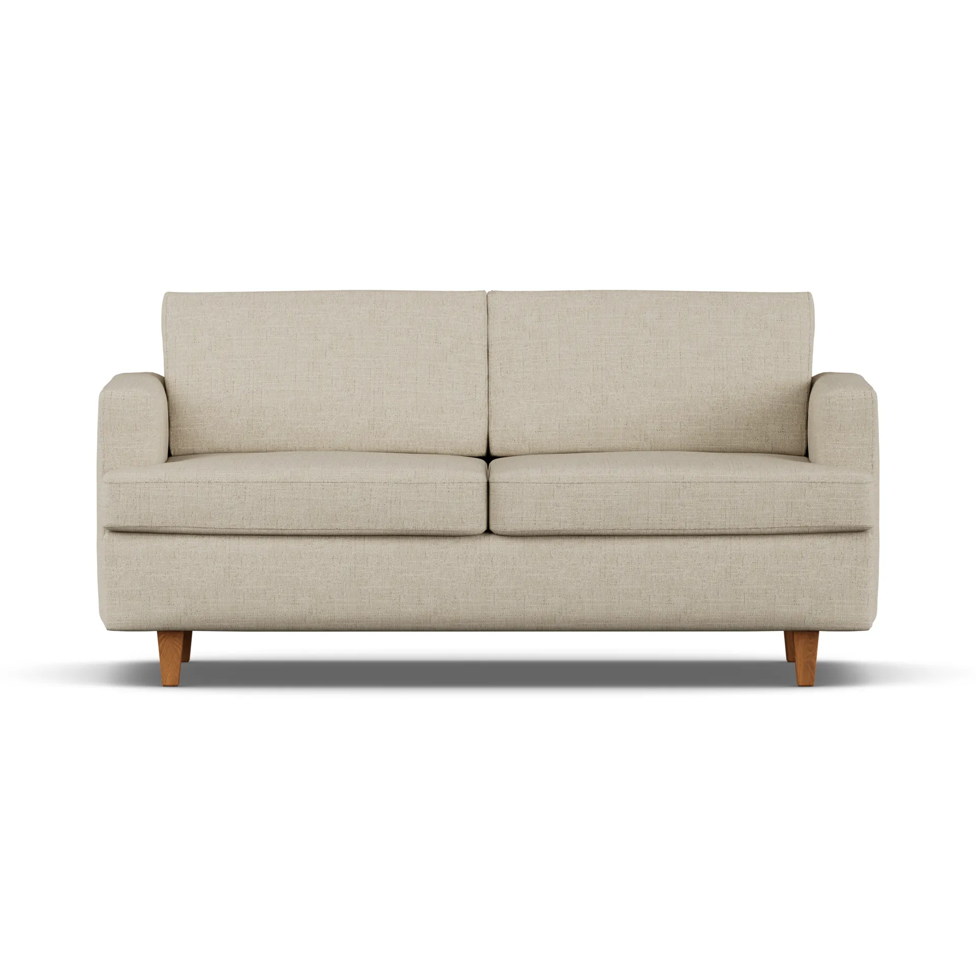 Binga 2,5-θέσιος καναπές-κρεβάτι, Bern Beige 0341-σκουρόχρωμη βαμμένη τέφρα 1898