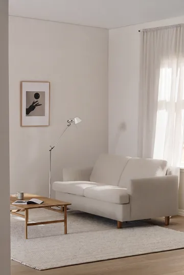 Binga 2,5-θέσιος καναπές-κρεβάτι - Caleido Beige 9600-σκουρόχρωμη βαμμένη τέφρα - 1898