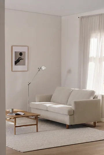 Binga 2,5-θέσιος καναπές-κρεβάτι - Jump Beige 1956-σκουρόχρωμη βαμμένη τέφρα - 1898