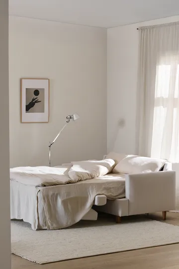 Binga 2,5-θέσιος καναπές-κρεβάτι - Luiza Beige 3981-σκουρόχρωμη βαμμένη τέφρα - 1898