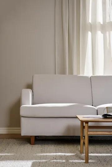 Binga 2,5-θέσιος καναπές-κρεβάτι - Oslo Nature 1540-σκουρόχρωμη βαμμένη τέφρα - 1898