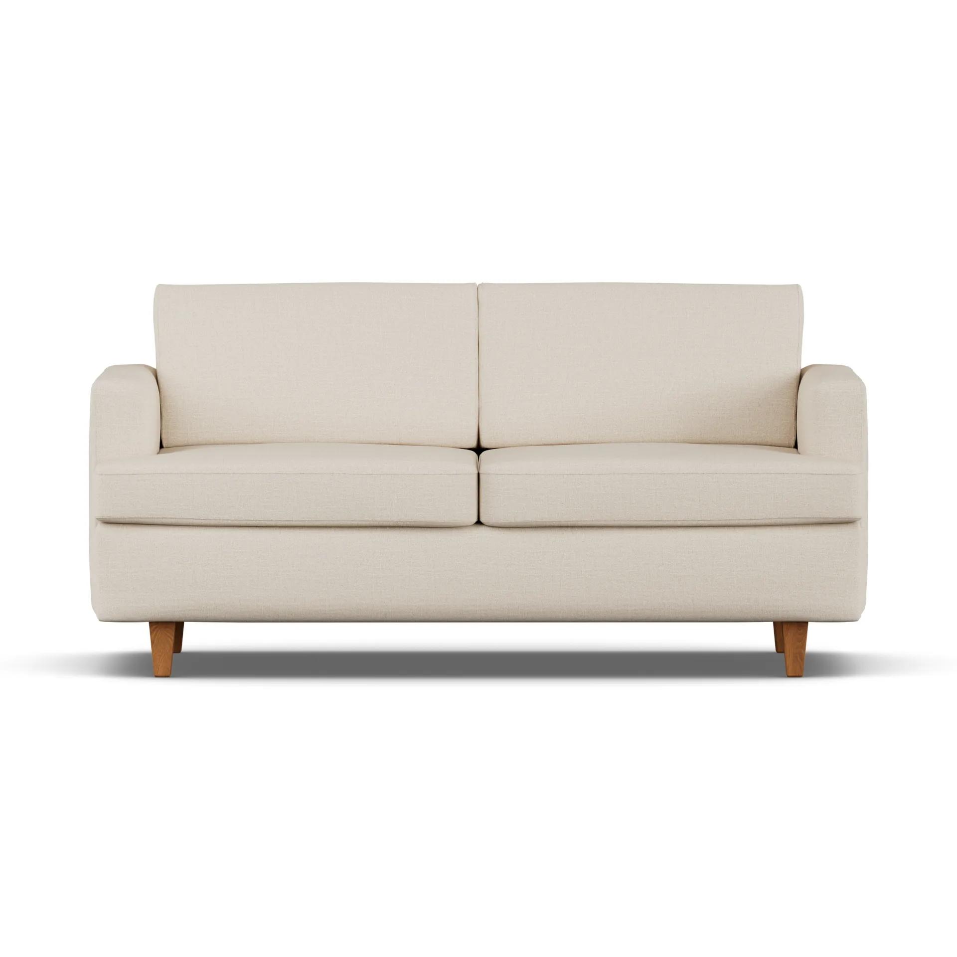 Binga 2,5-θέσιος καναπές-κρεβάτι, Same Beige 6670-σκουρόχρωμη βαμμένη τέφρα 1898