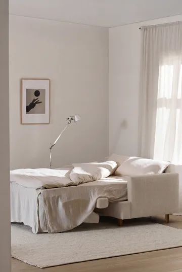 Binga 2,5-θέσιος καναπές-κρεβάτι - Same Beige 6670-σκουρόχρωμη βαμμένη τέφρα - 1898