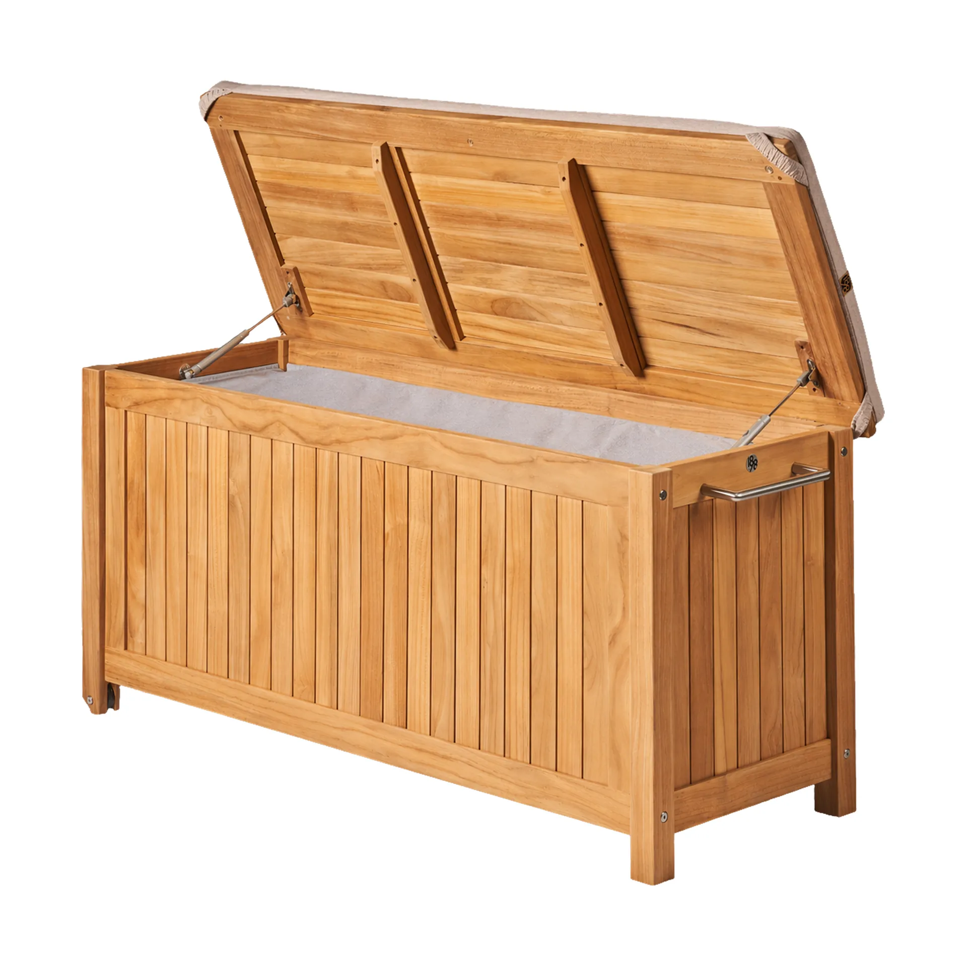 Κιβώτιο μαξιλαριών Bjärknäs με ρόδες S 130x50x60 cm, Teak 1898