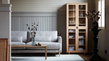 Bredhult καναπές - Bern Beige 0341-Λευκή λαδωμένη δρυς, 3 θέσεων - 1898