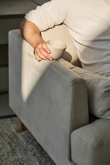 Bredhult καναπές - Bern Beige 0341-μαύρο ατσάλι, 3 θέσεων - 1898