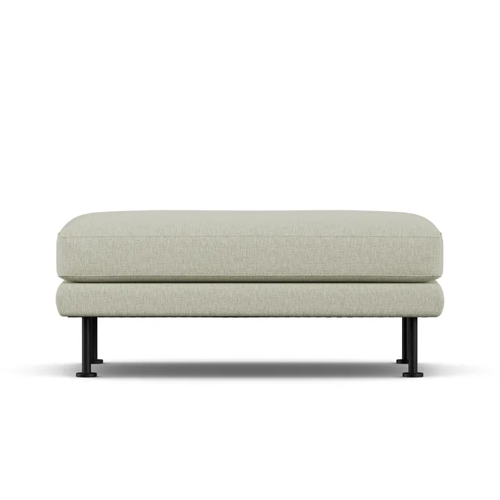 Bredhult υποπόδιο - Luiza Beige 3981-μαύρο ατσάλι - 1898