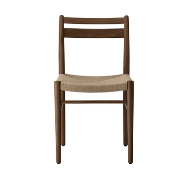 Fridhem καρέκλα τραπεζαρίας - Καπνισμένη λακαρισμένη δρυς-φυσική πλέξη - 1898