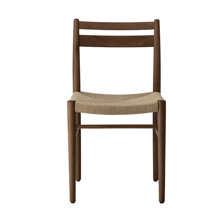 Fridhem καρέκλα τραπεζαρίας - Καπνισμένη λακαρισμένη δρυς-φυσική πλέξη - 1898