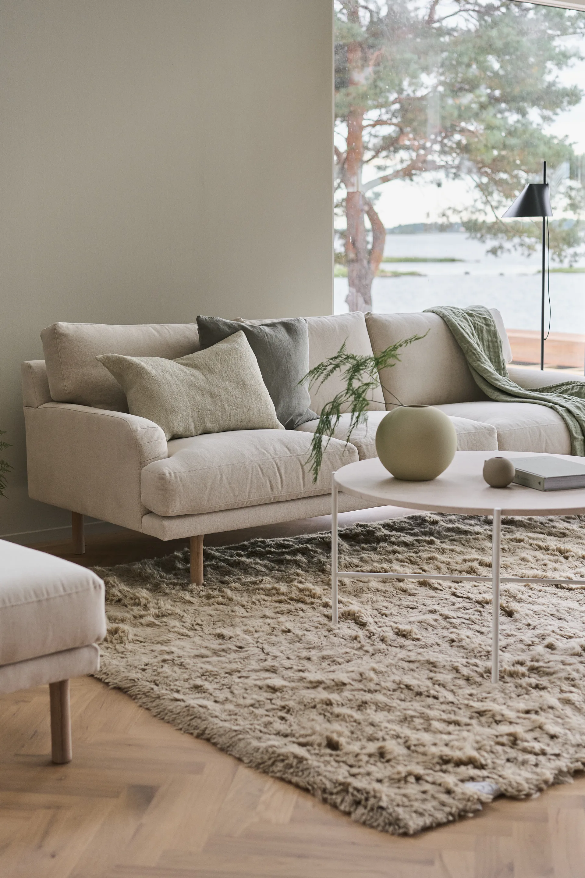 Καναπές τριθέσιος Lidnäs, Caleido beige 1898