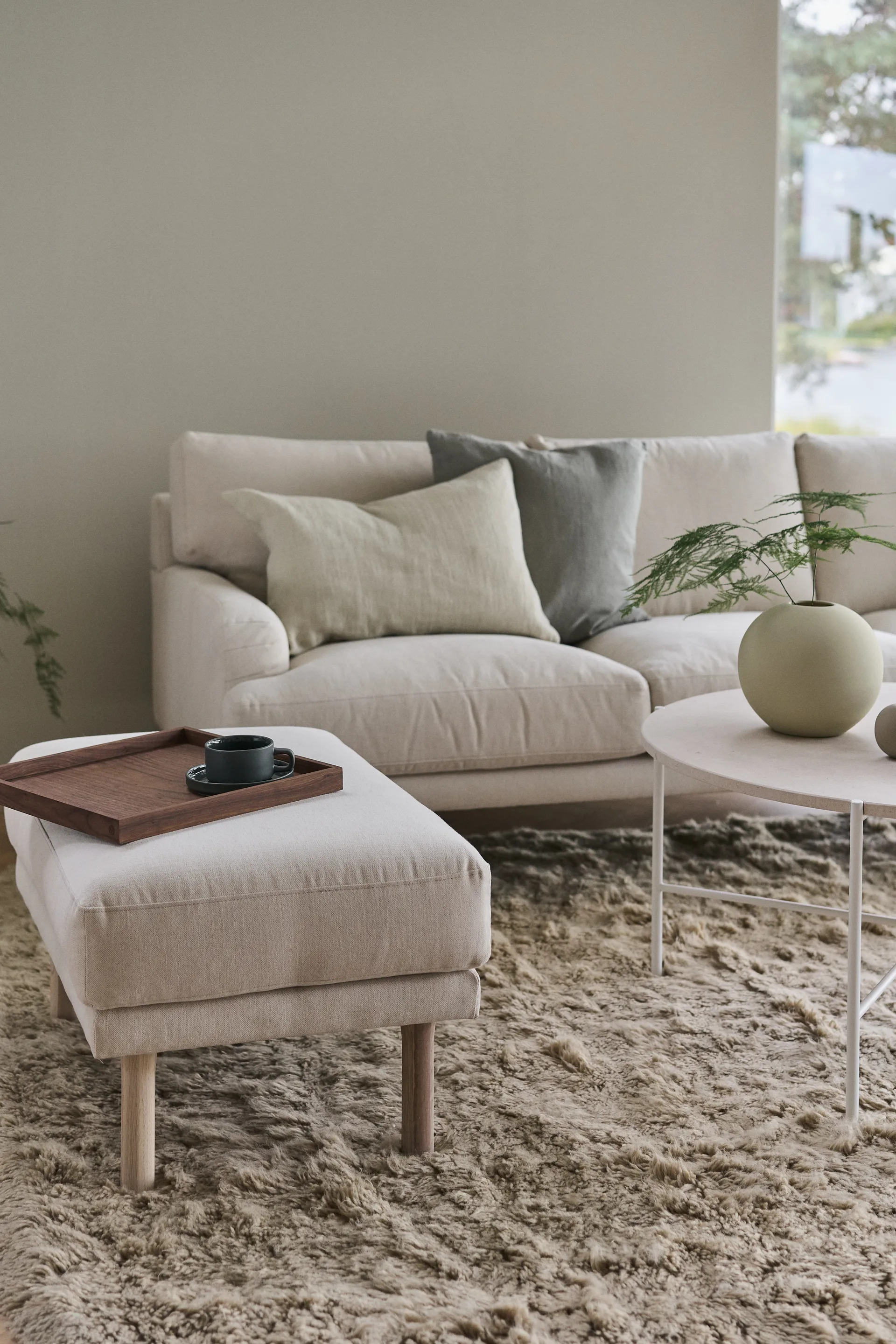 Καναπές τριθέσιος Lidnäs, Caleido beige 1898