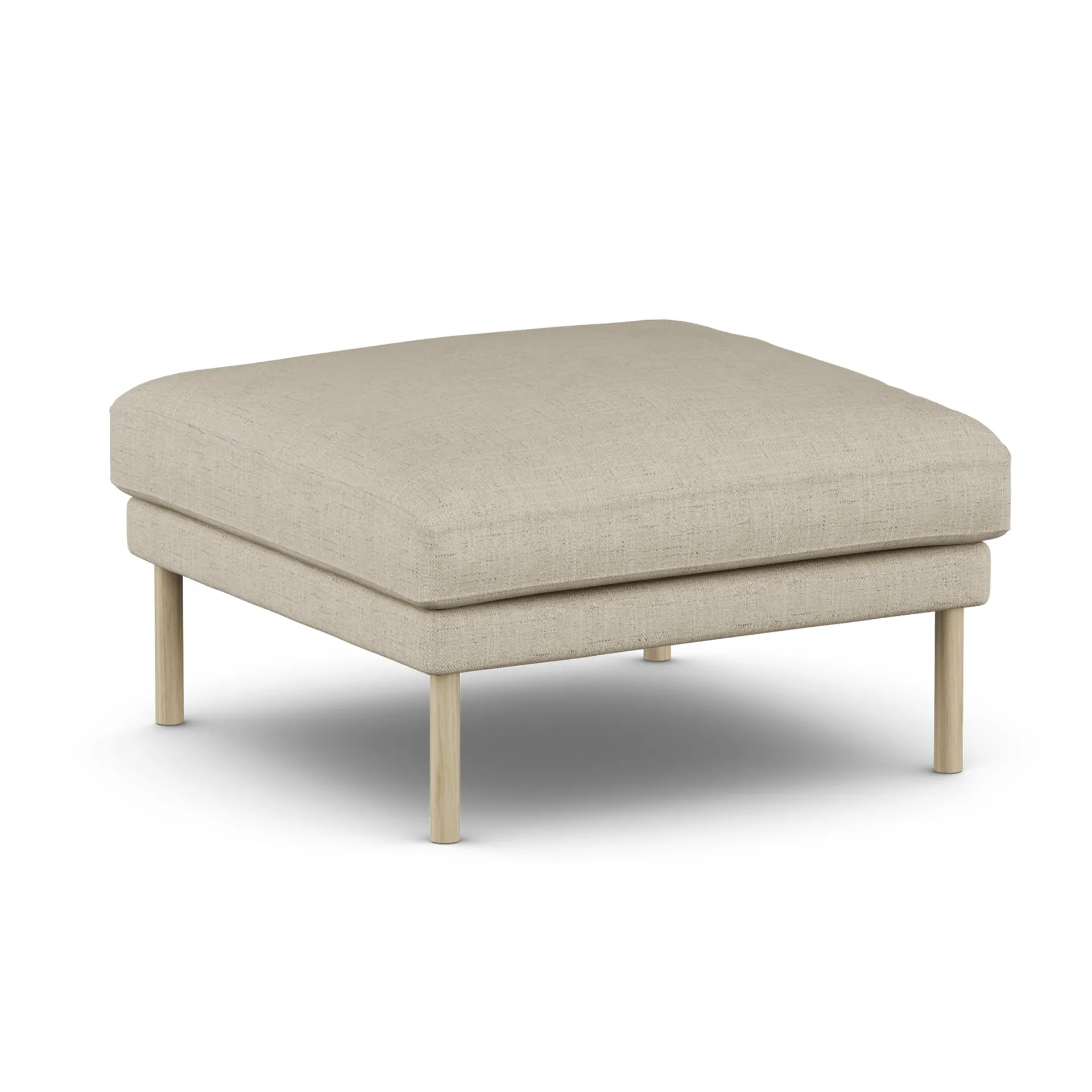 Linnevik υποπόδιο, Bern Beige 0341-Λευκή λαδωμένη δρυς, χωρίς φούστα 1898