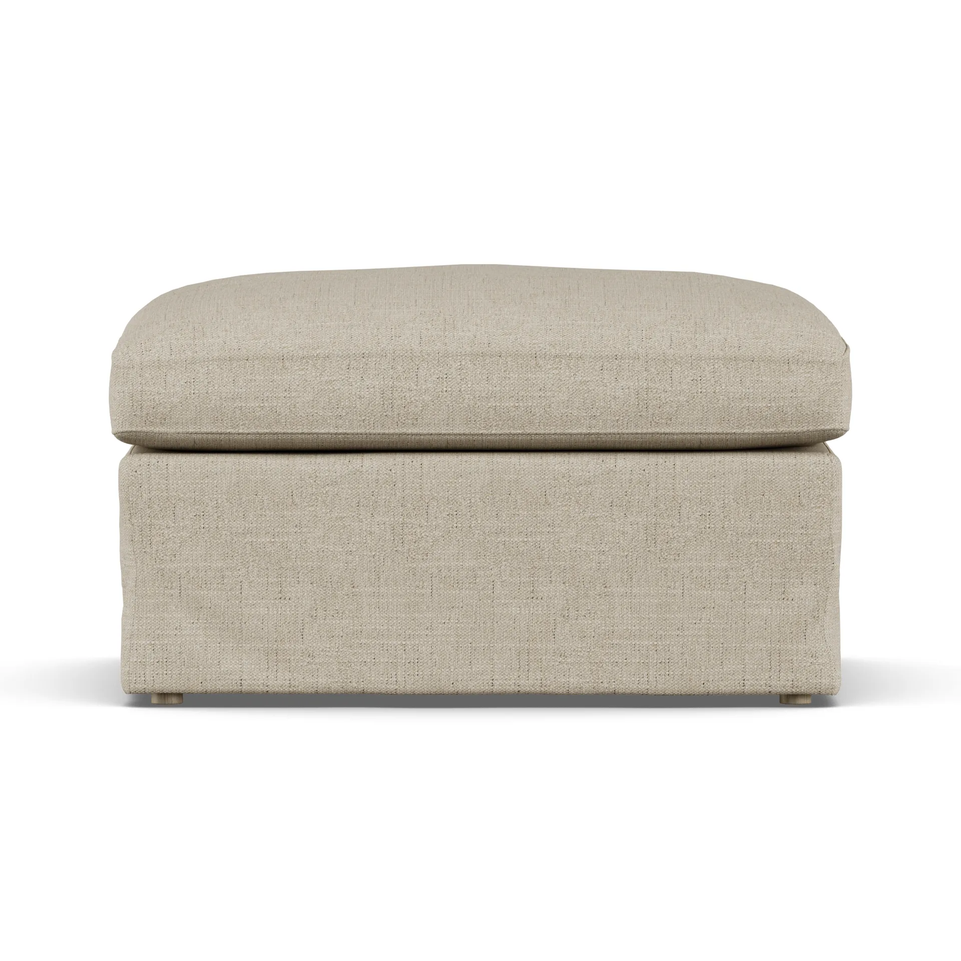 Linnevik υποπόδιο, Bern Beige 0341-Λευκή λαδωμένη δρυς, με φούστα 1898