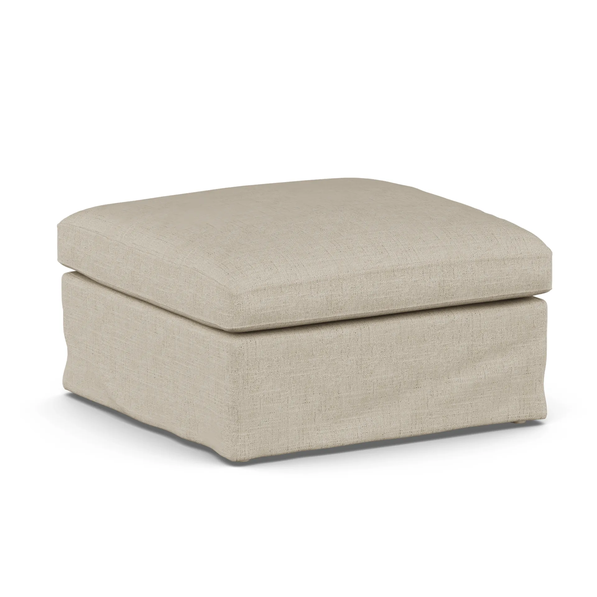 Linnevik υποπόδιο, Bern Beige 0341-Λευκή λαδωμένη δρυς, με φούστα 1898