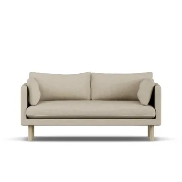 Linnevik καναπές - Bern Beige 0341-Λευκή λαδωμένη δρυς, 2 θέσεων - 1898