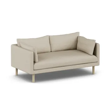 Linnevik καναπές - Bern Beige 0341-Λευκή λαδωμένη δρυς, 2 θέσεων, χωρίς φούστα - 1898