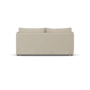 Linnevik καναπές - Bern beige 0341-Λευκή λαδωμένη δρυς, 2 θέσεων, με φούστα - 1898
