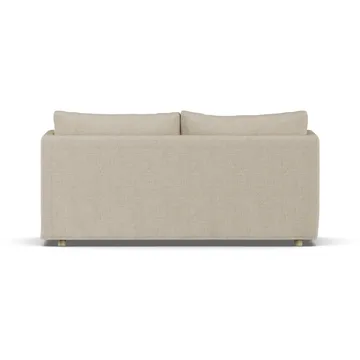 Linnevik καναπές - Bern beige 0341-Λευκή λαδωμένη δρυς, 2 θέσεων, με φούστα - 1898