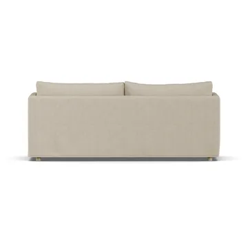 Linnevik καναπές - Bern Beige 0341-Λευκή λαδωμένη δρυς, 3 θέσεων, με φούστα - 1898