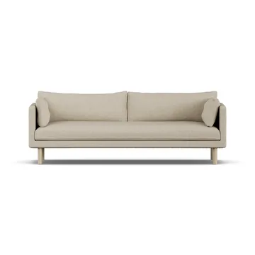 Linnevik καναπές - Bern Beige 0341-Λευκή λαδωμένη δρυς, 4 θέσεων, χωρίς φούστα - 1898