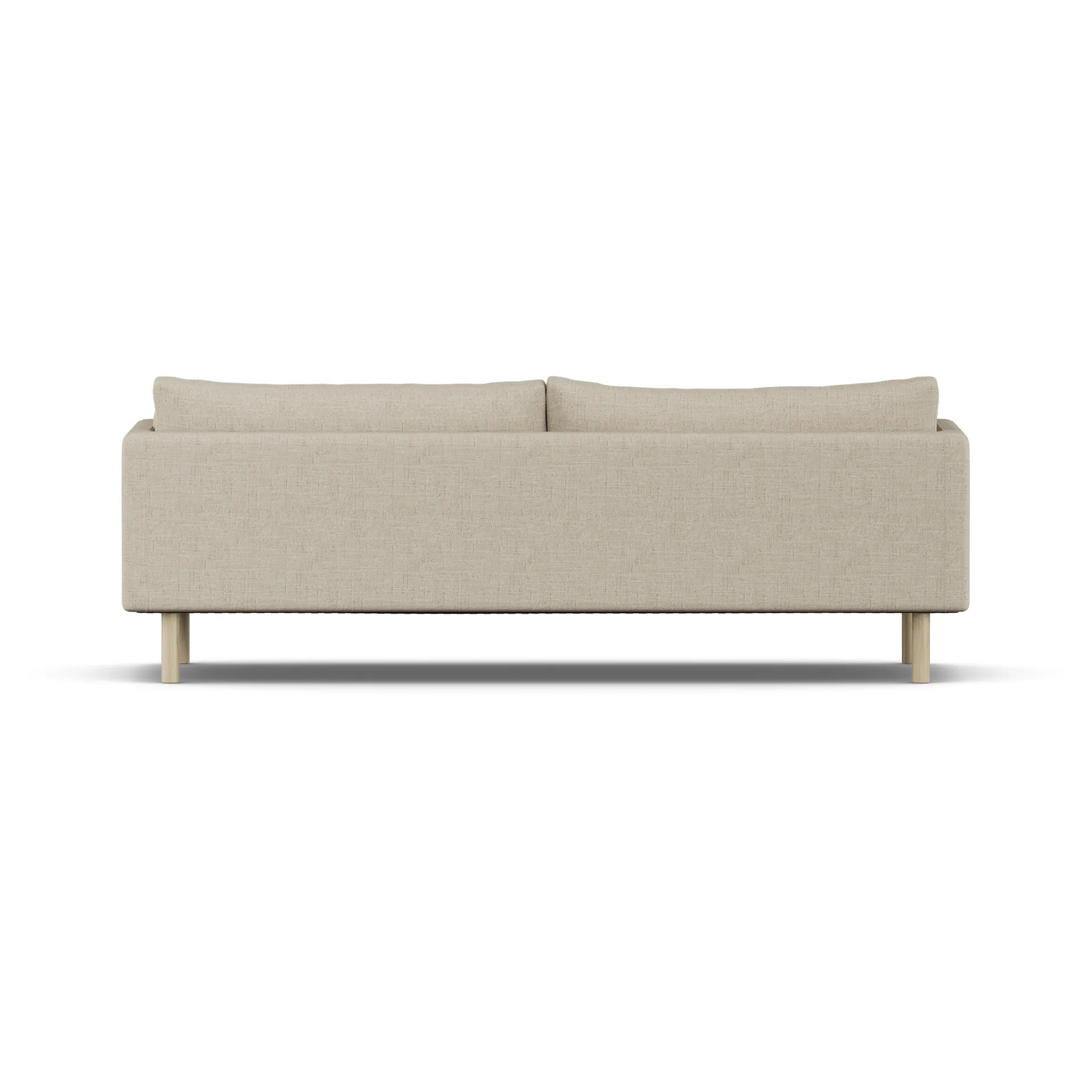 Linnevik καναπές, Bern Beige 0341-Λευκή λαδωμένη δρυς, 4 θέσεων, χωρίς φούστα 1898