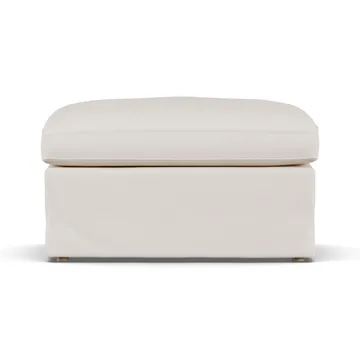 Linnevik υποπόδιο - Caleido Beige 9600-Λευκή λαδωμένη δρυς, με φούστα - 1898