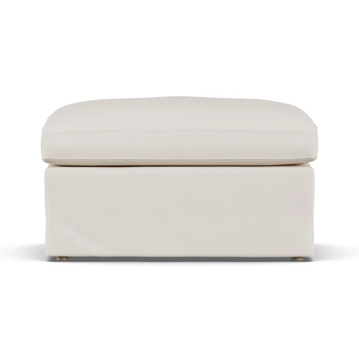 Linnevik υποπόδιο - Caleido Beige 9600-Λευκή λαδωμένη δρυς, με φούστα - 1898