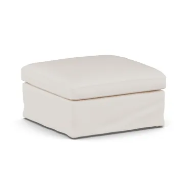 Linnevik υποπόδιο - Caleido Beige 9600-Λευκή λαδωμένη δρυς, με φούστα - 1898