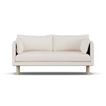 Linnevik καναπές - Caleido Beige 9600-Λευκή λαδωμένη δρυς, 2 θέσεων, χωρίς φούστα - 1898