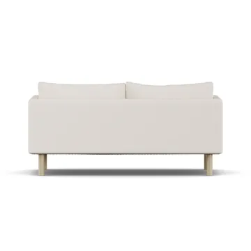 Linnevik καναπές - Caleido Beige 9600-Λευκή λαδωμένη δρυς, 2 θέσεων, χωρίς φούστα - 1898