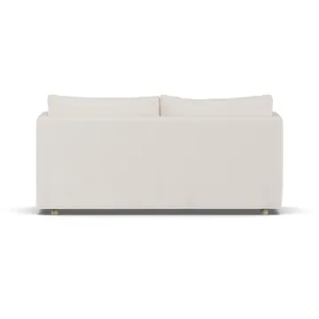Linnevik καναπές - Caleido Beige 9600-Λευκή λαδωμένη δρυς, 2 θέσεων, με φούστα - 1898