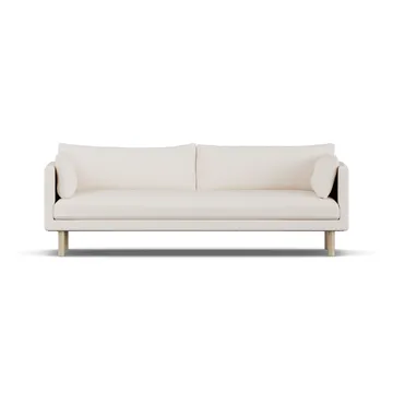 Linnevik καναπές - Caleido Beige 9600-Λευκή λαδωμένη δρυς, 4 θέσεων, χωρίς φούστα - 1898