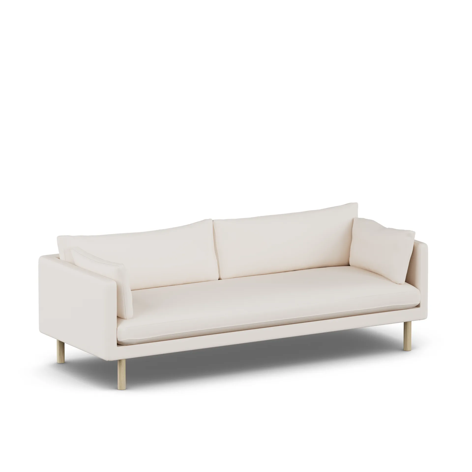 Linnevik καναπές, Caleido Beige 9600-Λευκή λαδωμένη δρυς, 4 θέσεων 1898
