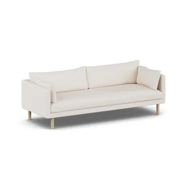 Linnevik καναπές - Caleido Beige 9600-Λευκή λαδωμένη δρυς, 4 θέσεων, χωρίς φούστα - 1898