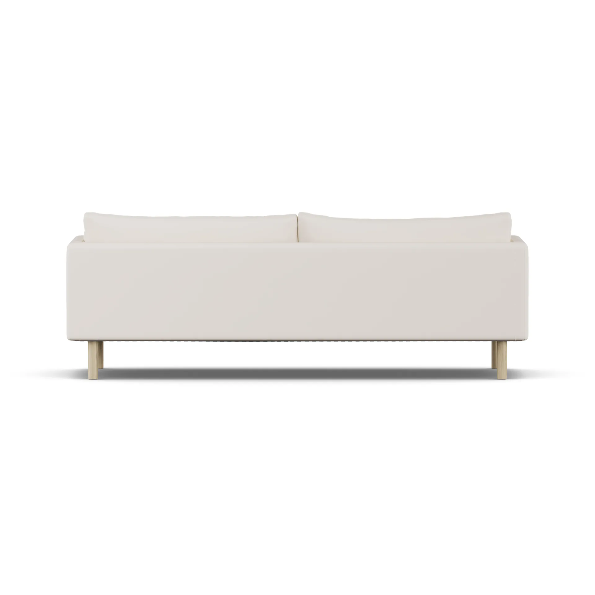 Linnevik καναπές, Caleido Beige 9600-Λευκή λαδωμένη δρυς, 4 θέσεων, χωρίς φούστα 1898