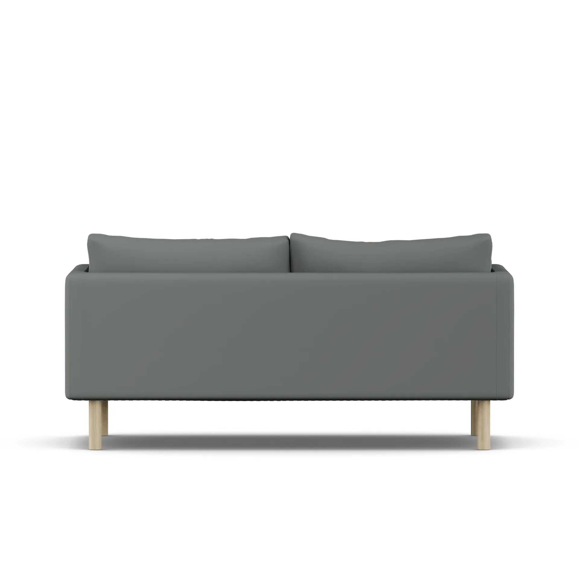 Linnevik καναπές, Caleido Grey 1240-Λευκή λαδωμένη δρυς, 2 θέσεων, χωρίς φούστα 1898