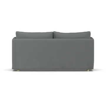Linnevik καναπές - Caleido Grey 1240-Λευκή λαδωμένη δρυς, 2 θέσεων, με φούστα - 1898