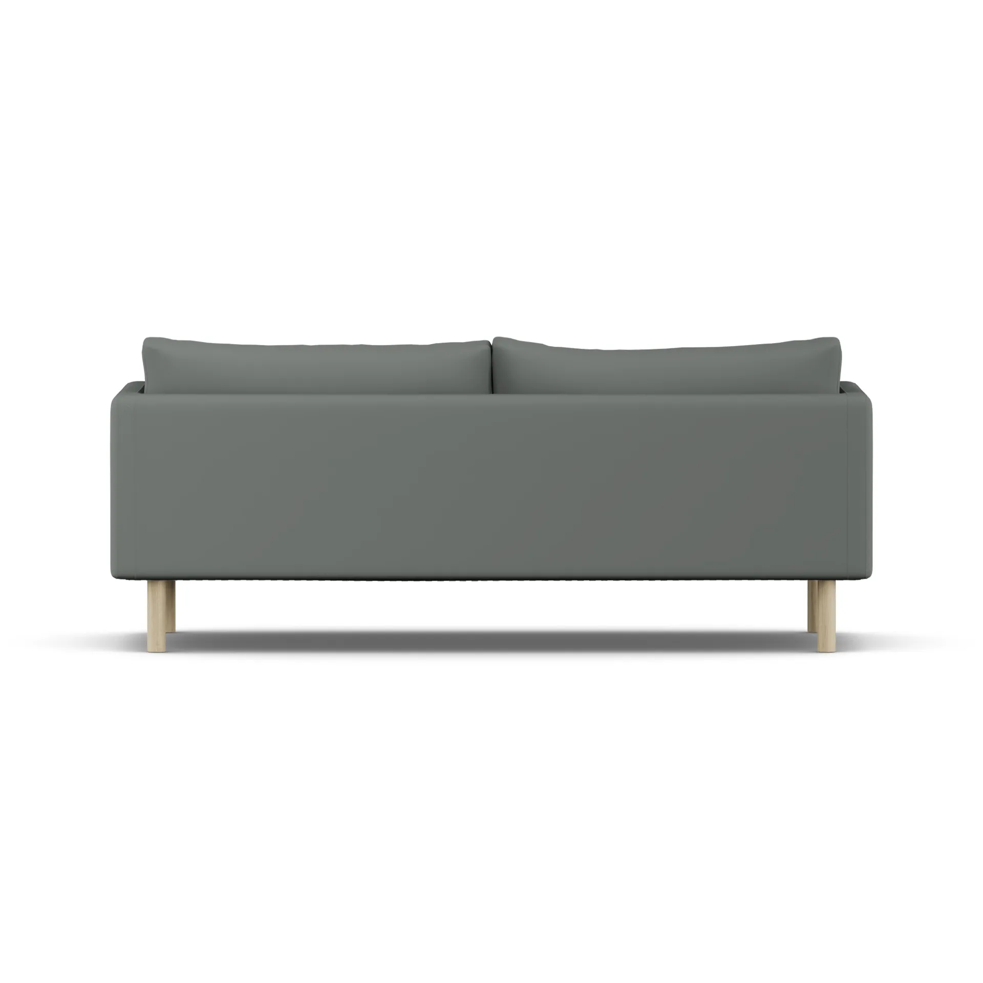 Linnevik καναπές, Caleido Grey 1240-Λευκή λαδωμένη δρυς, 3 θέσεων, χωρίς φούστα 1898