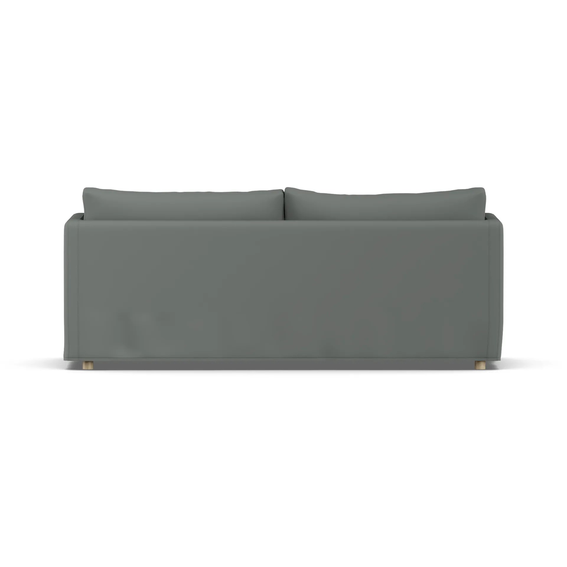 Linnevik καναπές, Caleido Grey 1240-Λευκή λαδωμένη δρυς, 3 θέσεων, με φούστα 1898