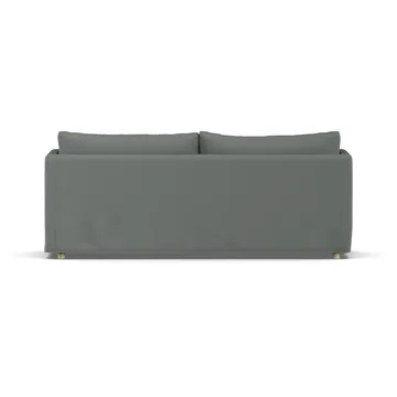 Linnevik καναπές - Caleido Grey 1240-Λευκή λαδωμένη δρυς, 3 θέσεων, με φούστα - 1898