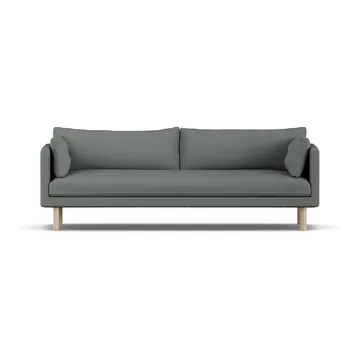 Linnevik καναπές - Caleido Grey 1240-Λευκή λαδωμένη δρυς, 4 θέσεων, χωρίς φούστα - 1898