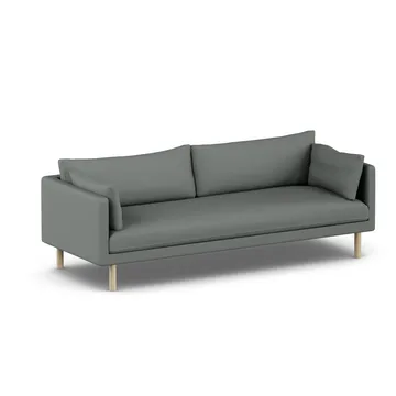 Linnevik καναπές - Caleido Grey 1240-Λευκή λαδωμένη δρυς, 4 θέσεων, χωρίς φούστα - 1898