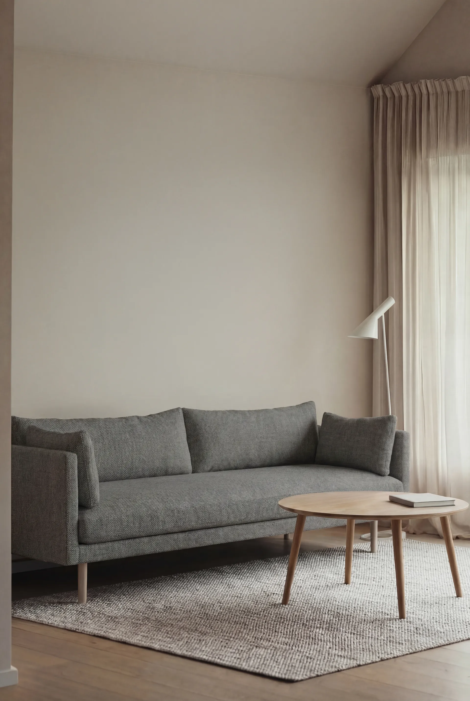 Linnevik καναπές, Caleido Grey 1240-Λευκή λαδωμένη δρυς, 4 θέσεων 1898