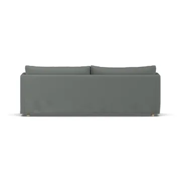 Linnevik καναπές - Caleido grey 1240-Λευκή λαδωμένη δρυς, 4 θέσεων, με φούστα - 1898