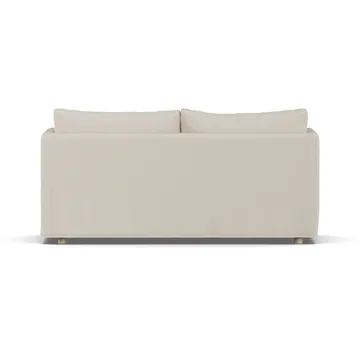 Linnevik καναπές - Jump Beige 1956-Λευκή λαδωμένη δρυς, 2 θέσεων, με φούστα - 1898