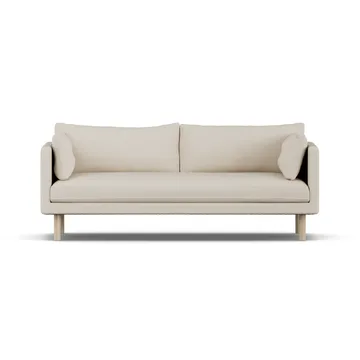 Linnevik καναπές - Jump Beige 1956-Λευκή λαδωμένη δρυς, 3 θέσεων, χωρίς φούστα - 1898
