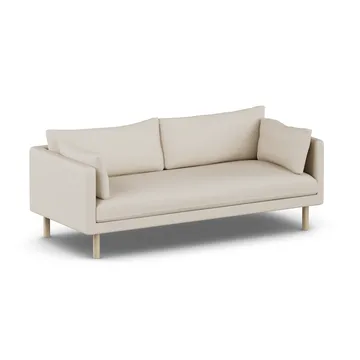 Linnevik καναπές - Jump Beige 1956-Λευκή λαδωμένη δρυς, 3 θέσεων, χωρίς φούστα - 1898