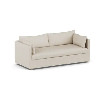 Linnevik καναπές - Jump Beige 1956-Λευκή λαδωμένη δρυς, 3 θέσεων, με φούστα - 1898