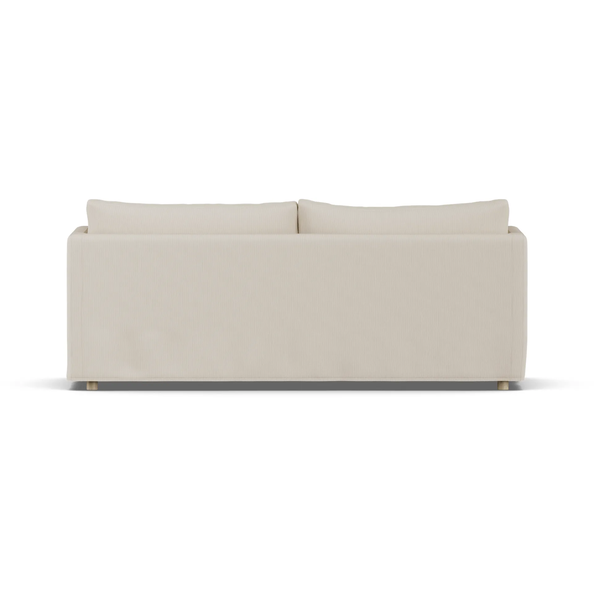 Linnevik καναπές, Jump Beige 1956-Λευκή λαδωμένη δρυς, 3 θέσεων, με φούστα 1898