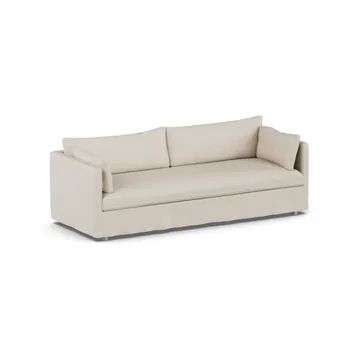 Linnevik καναπές - Jump Beige 1956-Λευκή λαδωμένη δρυς, 4 θέσεων, με φούστα - 1898